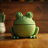 Additional product view of Frog Memorial Urn with Lid.