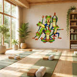 Alternate gallery view of Weird Yoga Frogs Wall Vinyl Decal.