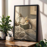 Product gallery view of Cockatiel Reading in Bed Poster.
