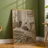 Additional product detail of White Cockatoo Reading in Bed Poster.