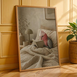 Additional product presentation of Galah Parrot Reading in Bed Poster.