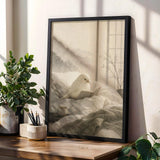 Product gallery view of Yorkshire Canary Reading in Bed Poster.