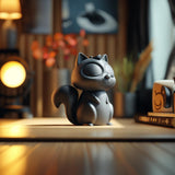 Alternate product view of Squirrel Memorial Urn with Lid.