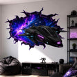 Product view of Spaceship Wall Vinyl Decal.