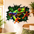 Weird Frog Wall Vinyl Decal displayed in a room setting.