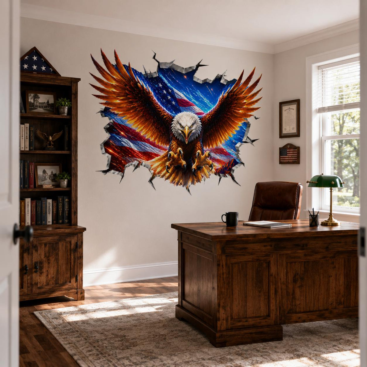 Additional product detail of Bald Eagle Wall Vinyl Decal.