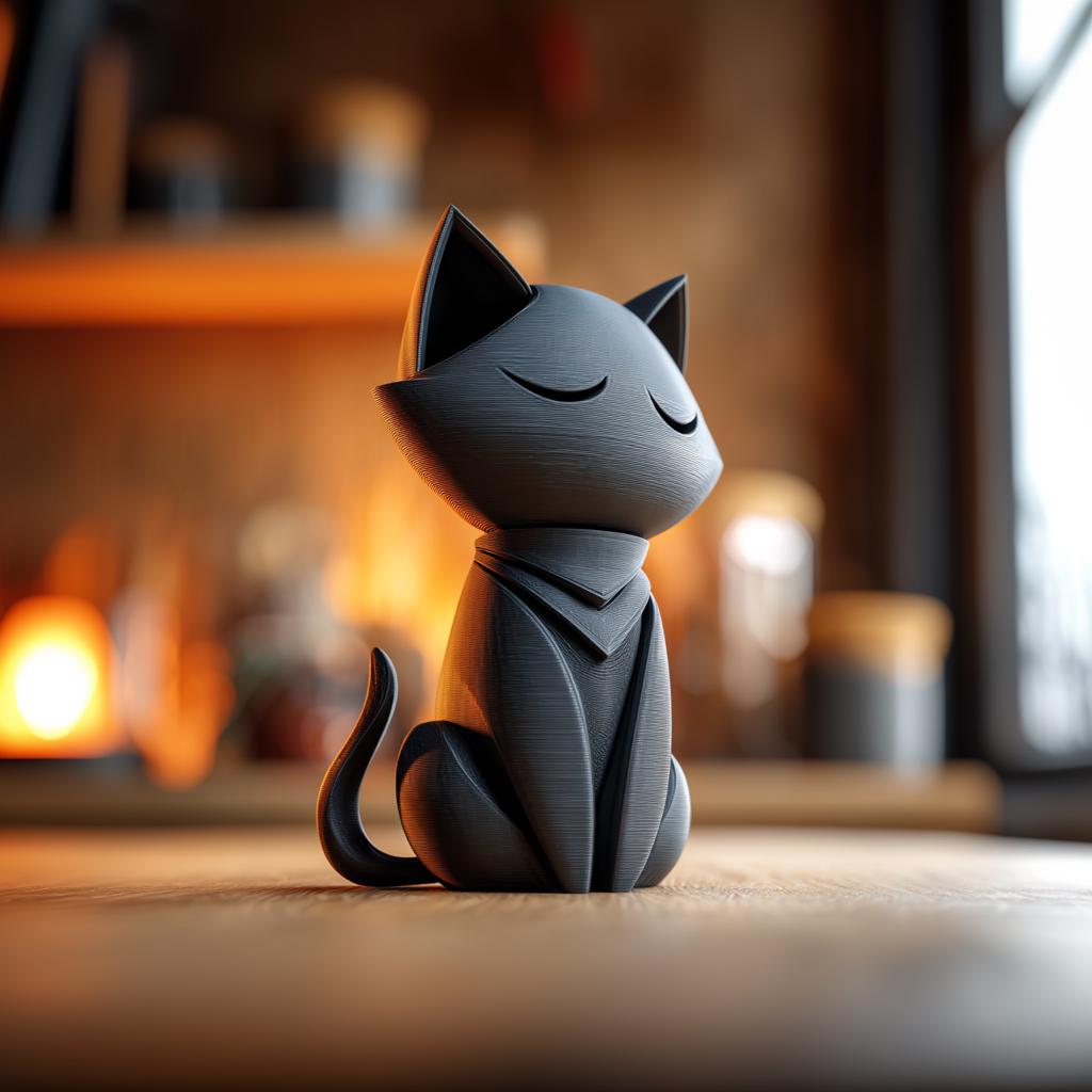 Alternate gallery view of Sleeping Cat Memorial Urn.