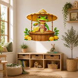 Additional product presentation of Weird Lemonade Frog Wall Vinyl Decal.