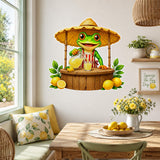 Alternate product view of Weird Lemonade Frog Wall Vinyl Decal.