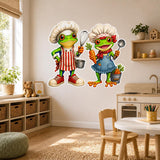 Product gallery view of Weird Chef Frogs Wall Vinyl Decal.
