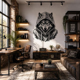 Alternate gallery view of Wolf in Hoodie Wall Vinyl Decal.