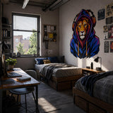 Additional product detail of Lion in Hoodie Wall Vinyl Decal.