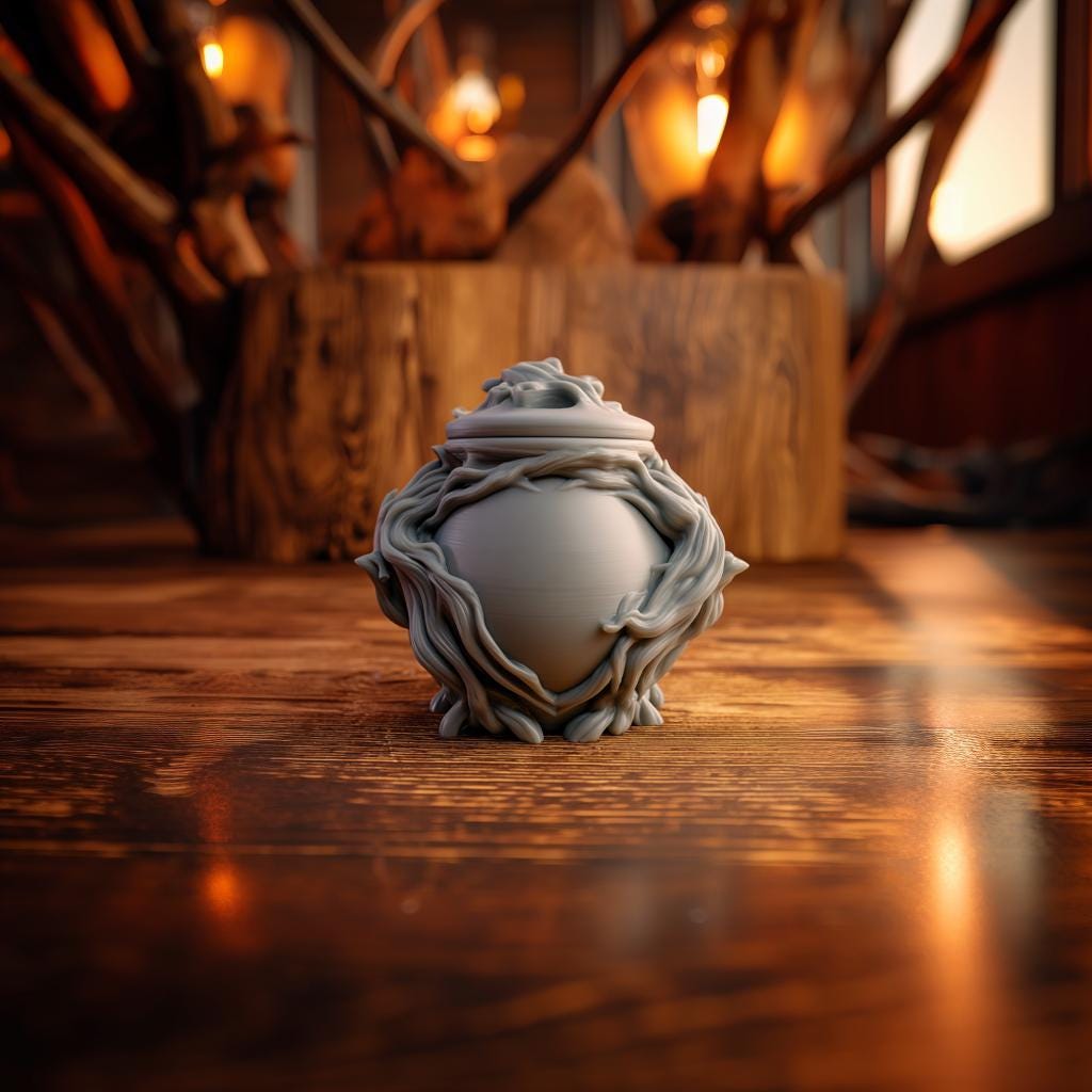 Root Wrapped Memorial Urn shown in the product image.