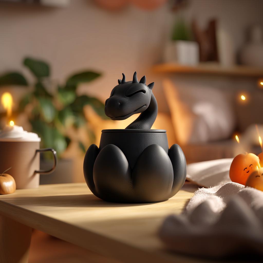 Product gallery view of Fantasy Dragon Memorial Urn.