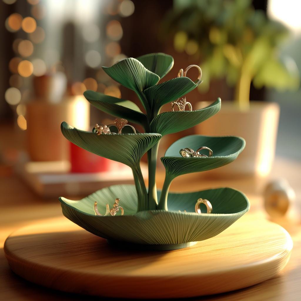 Product gallery view of Botanical Jewelry Holder.