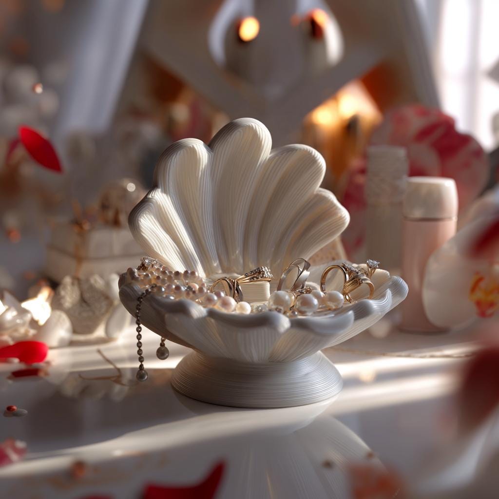 Product gallery view of Seashell Jewelry Organizer.