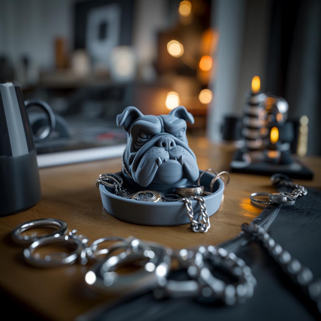 Alternate product view of Bulldog Jewelry Organizer.