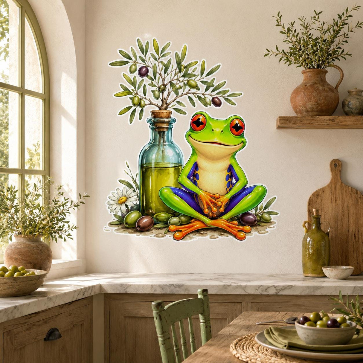 Additional product detail of Weird Frog Wall Vinyl Decal.