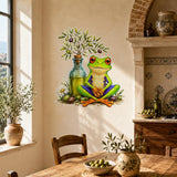 Weird Frog Wall Vinyl Decal displayed in a room setting.