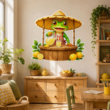 Product presentation view of Weird Lemonade Frog Wall Vinyl Decal.