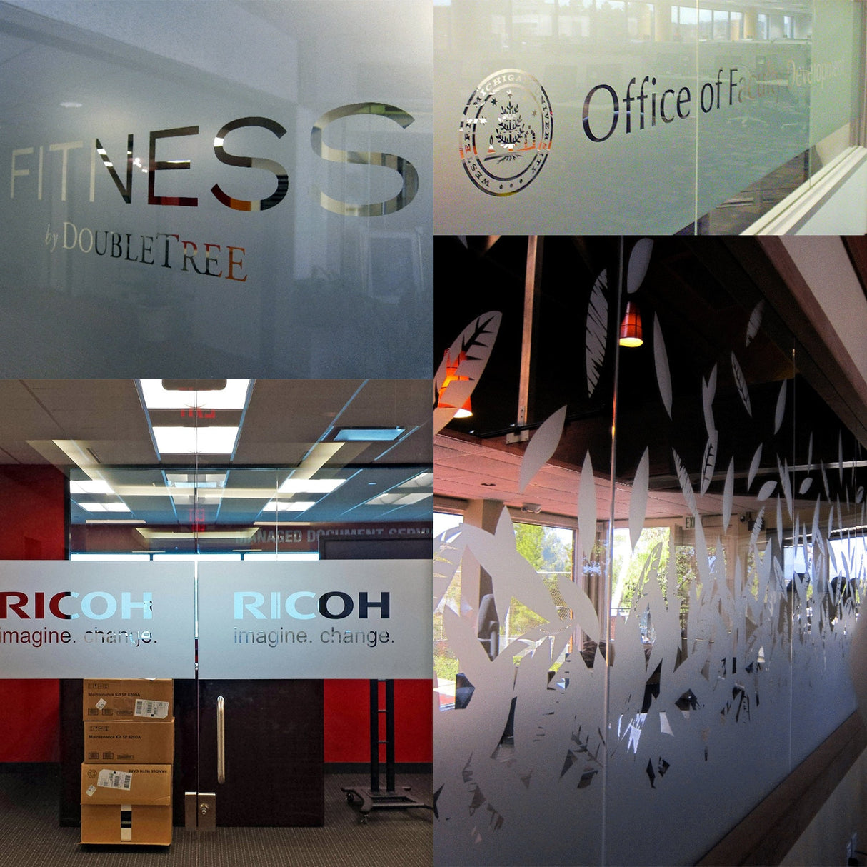 Custom Frosted Vinyl Sticker - Personalized Glass Window Removable Matte Etched Decals.