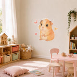 Additional product view of the cute guinea pig wall decal.