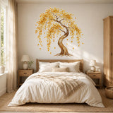 Product gallery view of the watercolor autumn tree wall decal.