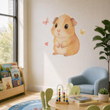 Product gallery view of the cute guinea pig wall decal.
