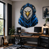 Additional product view of the bald eagle gamer wall decal.