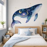 Product gallery view of the celestial galaxy whale wall decal.