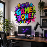 Настенная наклейка Game Zone для игровой комнаты.