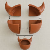 3D Printed Horned Cat Cave Bed shown in the product image.