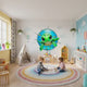 Sea turtle ocean portal wall decal shown in a product video.