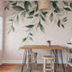 Large vine leaf wall decal shown in a product video.