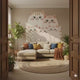 Cute cat family wall decal shown in a product video.