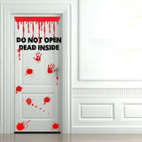 Декор для Хэллоуина с кровавыми потёками и надписью Do Not Open, Dead Inside
