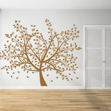 Birch Grove Vinyl Wall Decal showcasing a tree design on a wall, adding nature-inspired decor to a tranquil space.