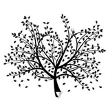 Birch Grove Vinyl Wall Decal featuring a black tree design with detailed branches and leaves.