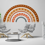Полноцветная радуга на светлой стене комнаты