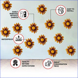 Boho Blossom Daisy Wall Stickers display.
