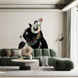 Feline Music Enthusiast wall decal featuring a DJ kitten with headphones.