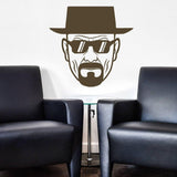 Chemistry-themed character wall decal displayed between two chairs.