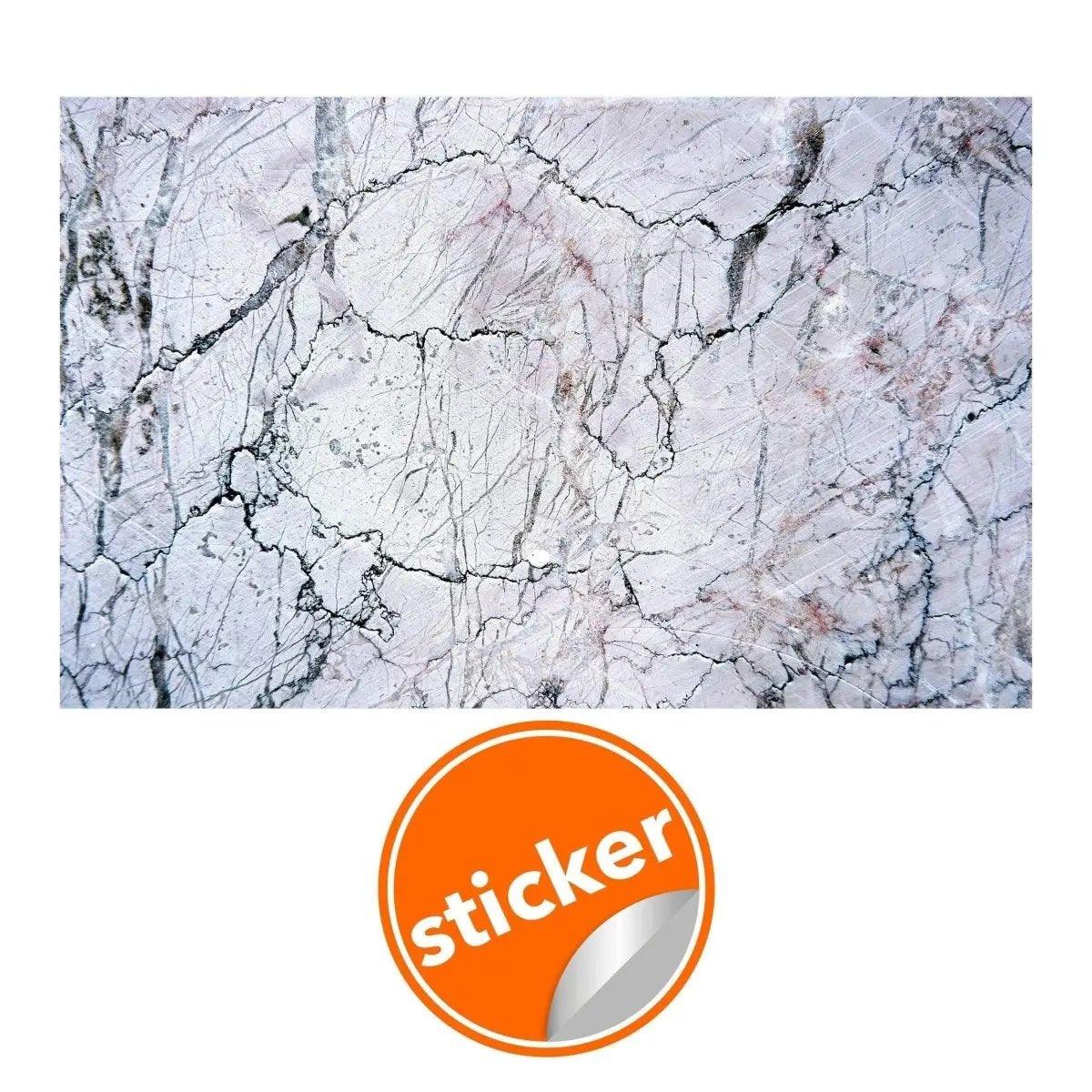 Elegant marble vinyl wallpaper sticker with a realistic design.