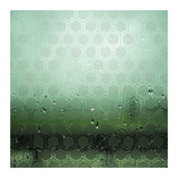Frosted glass film featuring a hexagonal pattern, enhancing privacy and aesthetic appeal for windows.
