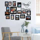 Виниловая надпись Family Memories и контуры фоторамок