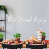Кухня с настенной наклейкой Eat Drink Enjoy