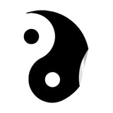Yang Yin wall sticker vinyl decal featuring a classic yin yang symbol.