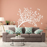 Branch wall tree sticker vinyl decal with birds.