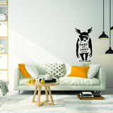 Keep It Real monkey street art wall sticker in a modern room.