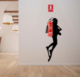 Alternate product view of Scuba Diver Wall Sticker.